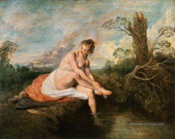 diana à son bain Jean Antoine Watteau Peinture à l'huile